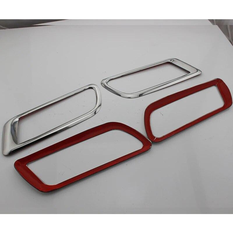 Für Ford Focus 2 Mk2 2009–2012, Edelstahl-Innentürgriff, kreisförmige Zierleiste, Chrom-Pailletten-Abdeckungsaufkleber