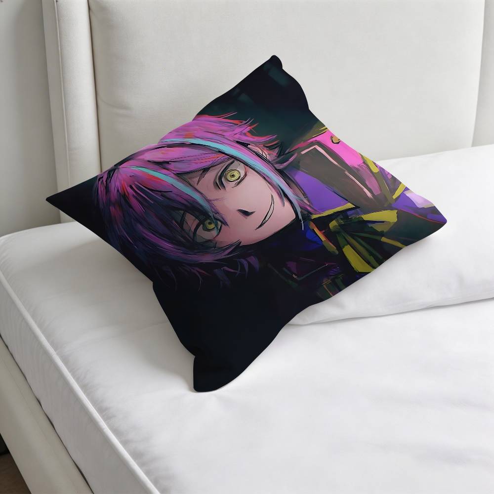 

PProject sekai PPJSK Enamel Decorative Square Pillow Cover Soft Comfortable Pillow Case Sofa Bed Home Decoration 30x30 cm