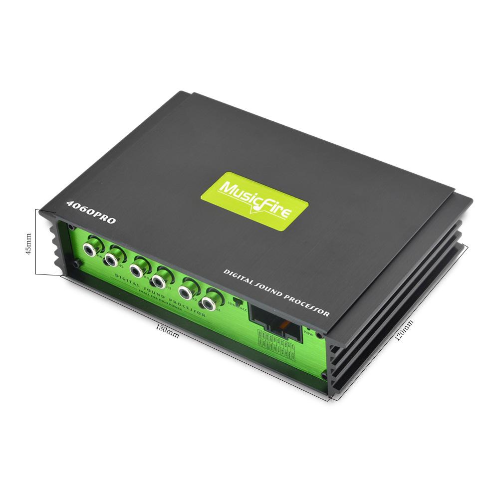 4x4 31-Band DSP Car Audio Processor & Active Amplifier