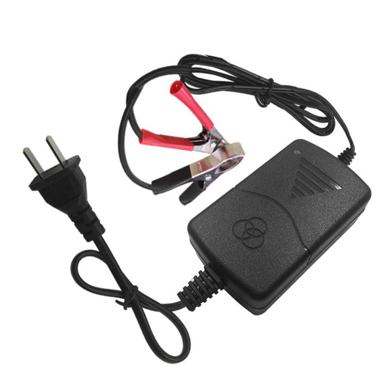 12V 1.0A Battery Charger AC 100-240 V US/EU Plug Lead Battery Charger With Indicator Light For Electric Car Accessories