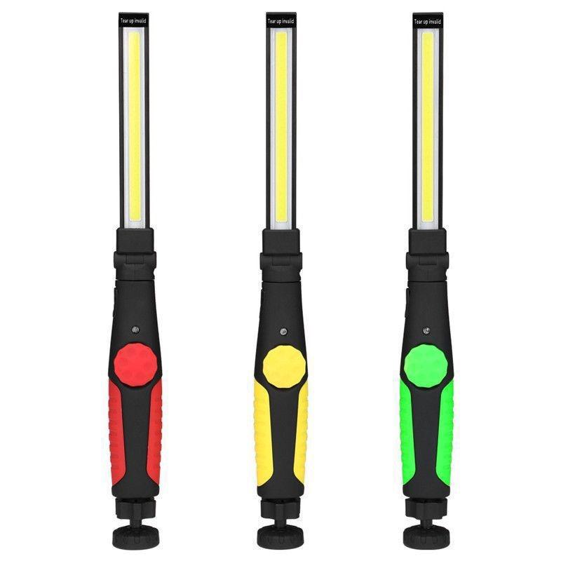 Luce da lavoro a LED a batteria con magnete, Luce da officina a LED pieghevole per riparazione auto, officina, garage, campeggio, illuminazione di emergenza