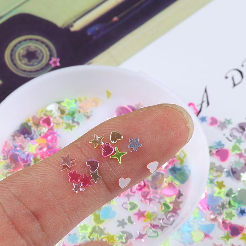10g(2000Pcs)/Pack Mixed Colors Shape Loose Sequins DIY Nail Craft Jewelry Making, Wedding Decoration Confetti