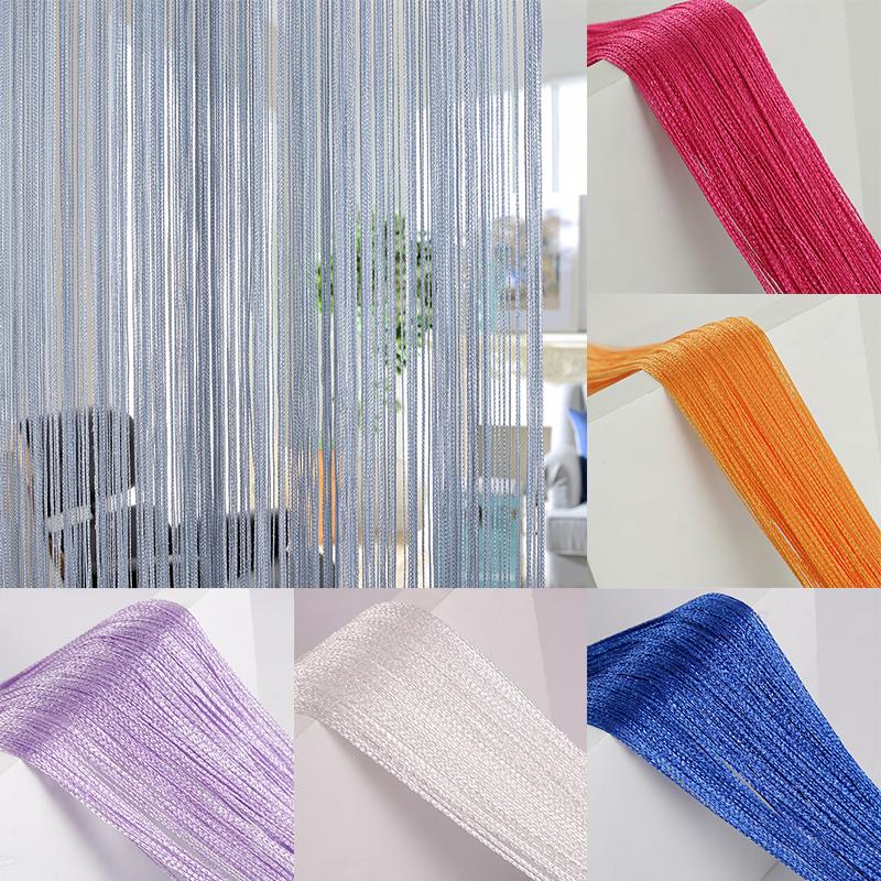 Colorful String Curtain Curtain for Doorway Partition Home Door Decor Window Divider Tassel Screen