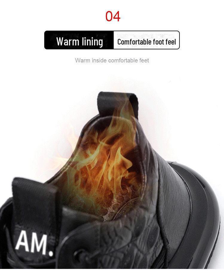 2024 Men's Trendy Korean Leather Sneakers: Casual, All-Match Sports Shoes