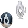 1/3 Pack Thinking Body Art Scented Candle Gypsum Ornament Mold Body Art Silicone Mold, Thinker Silicone Mold Suit