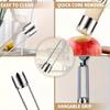 Stainless Steel Multi-Purpose Fruit Vegetable Corer Seed Remover Universal Kitchen Gadget for Apple Pear Tomato Bell Pepper