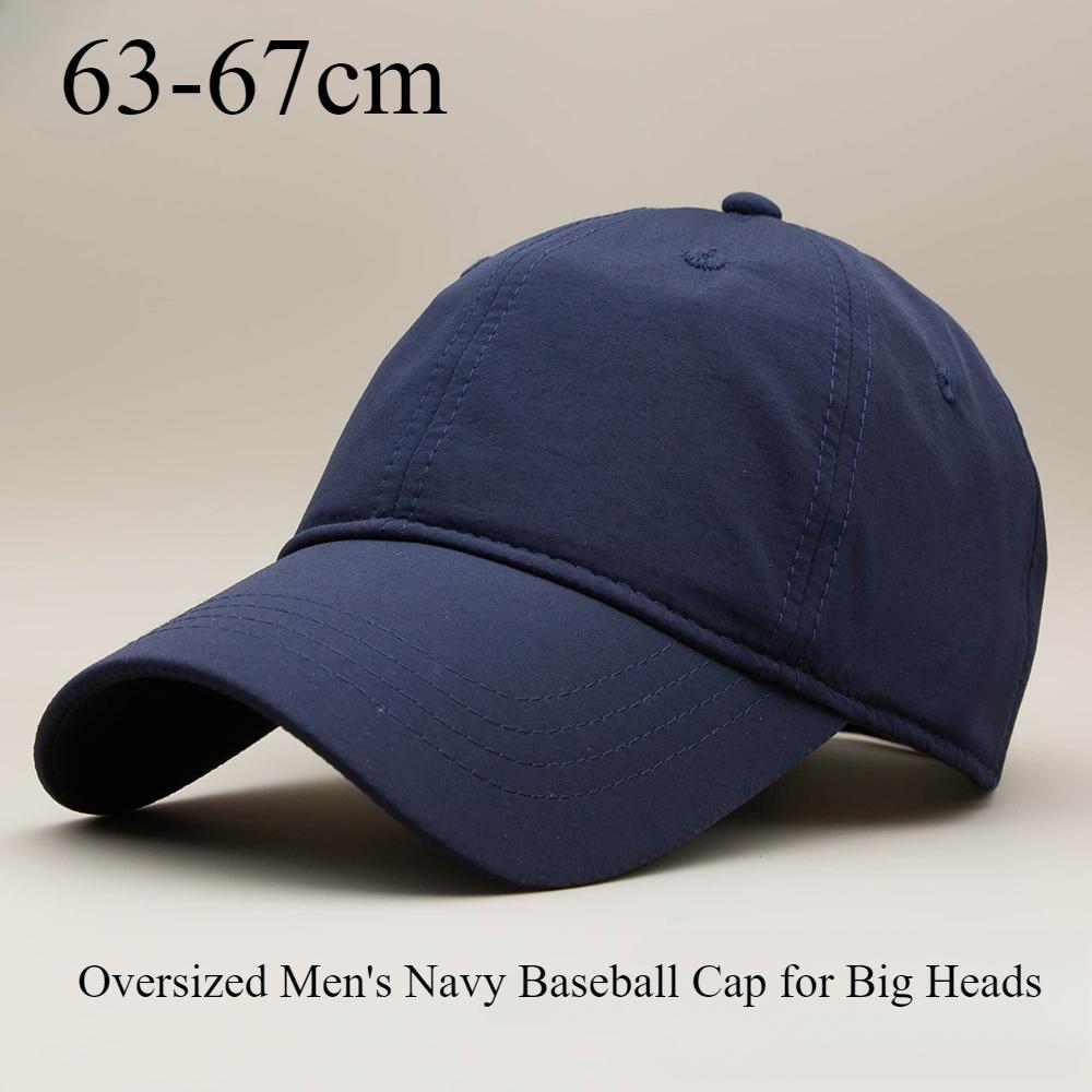Summer Lightweight Quick Drying Baseball Cap Man Plus Hat Male Outdoor Sport Oversized Men's Navy Baseball Cap for Big Heads