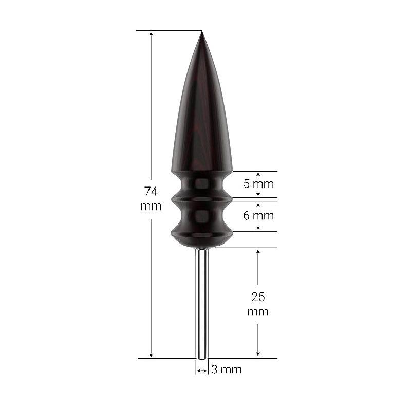 

Ebony Leather Electric Grinding Bit Head Polishing Edge Burnisher Tool Craft DIY Leather Grinding Tool Sandalwood Head Burnisher