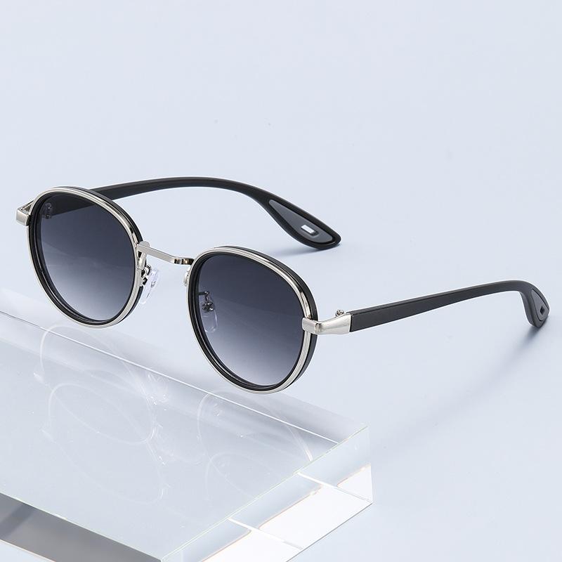 Metal Frame Small Round Sun Glasses with Minus Diopters 0 To -4.0 Women's Men's Stylish Eyewear Shades UV400 Driving Shades
