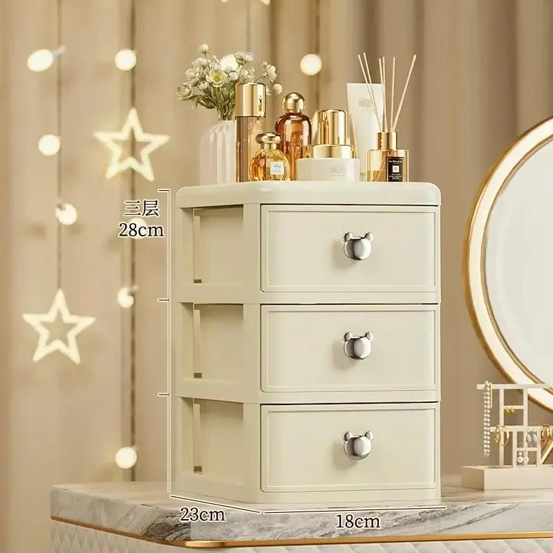 Dustproof Drawer Storage Box Stackable Desktop Office Desk Box Cosmetic Stationery Supplies Debris Storage Rack Organizer Tool