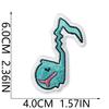 Iron-On Embroidery Patch, Music Note & Earphone Love Cloth Sticker, Decorative Applique For Clothes Schoolbag, Boys Diy Accessories