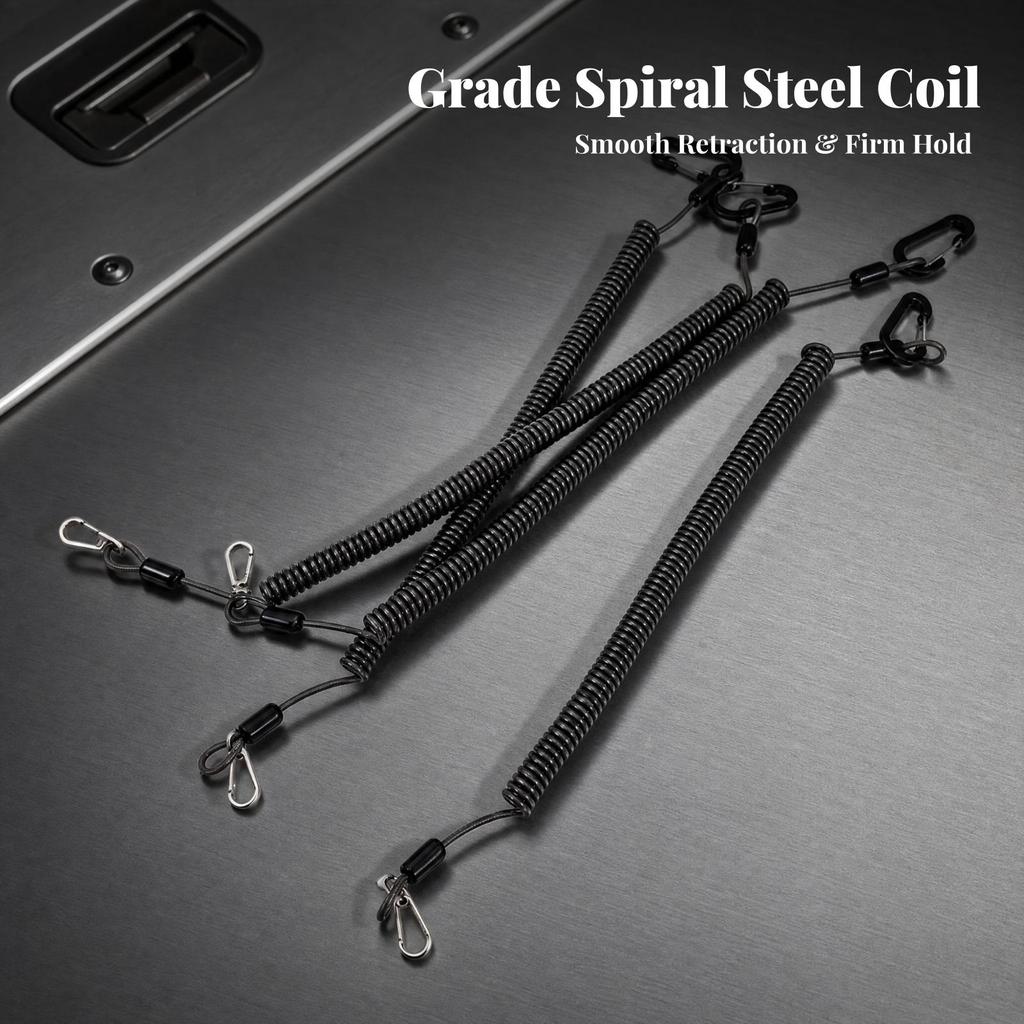 Anti-Loss Fishing Lanyard with Snap Hooks Heavy Duty for Anglers, Fishermen