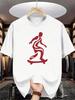 Unisex Black Crew Neck Tee Skateboard Character Print Loose Oversized Short Sleeve Unisexs Streetwear Summer Casual Basic Top