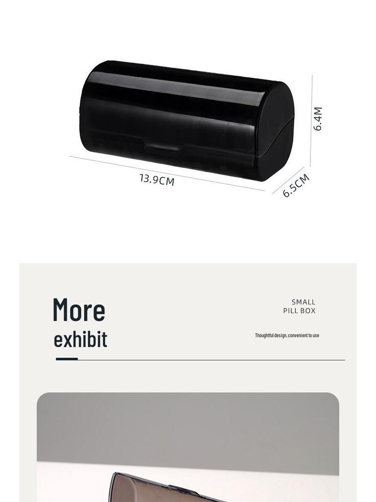 Portable Weekly Pill Box with Morning/Evening Sections - Seven Colors