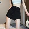 2024 Women's Summer High-Waist Irregular Stretch Skirt with Drawstring