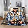 Elvis Presley: Rock 'n' Roll König Decke Bequem Geeignet für Bettwäsche Stuhl Bett Vier Jahreszeiten Universell Digitaldruck