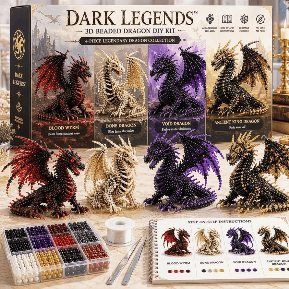 Animal Shape 3D Beaded Animal Kit Cute Design DIY Bead Craft Kit For Adults & Kids