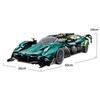 GULY 10658 Creative 1:8 RC Race Car Building Blocks MOC Technology Sports Car Supercar Model DIY Bricks Toy for Boy Adult Gift
