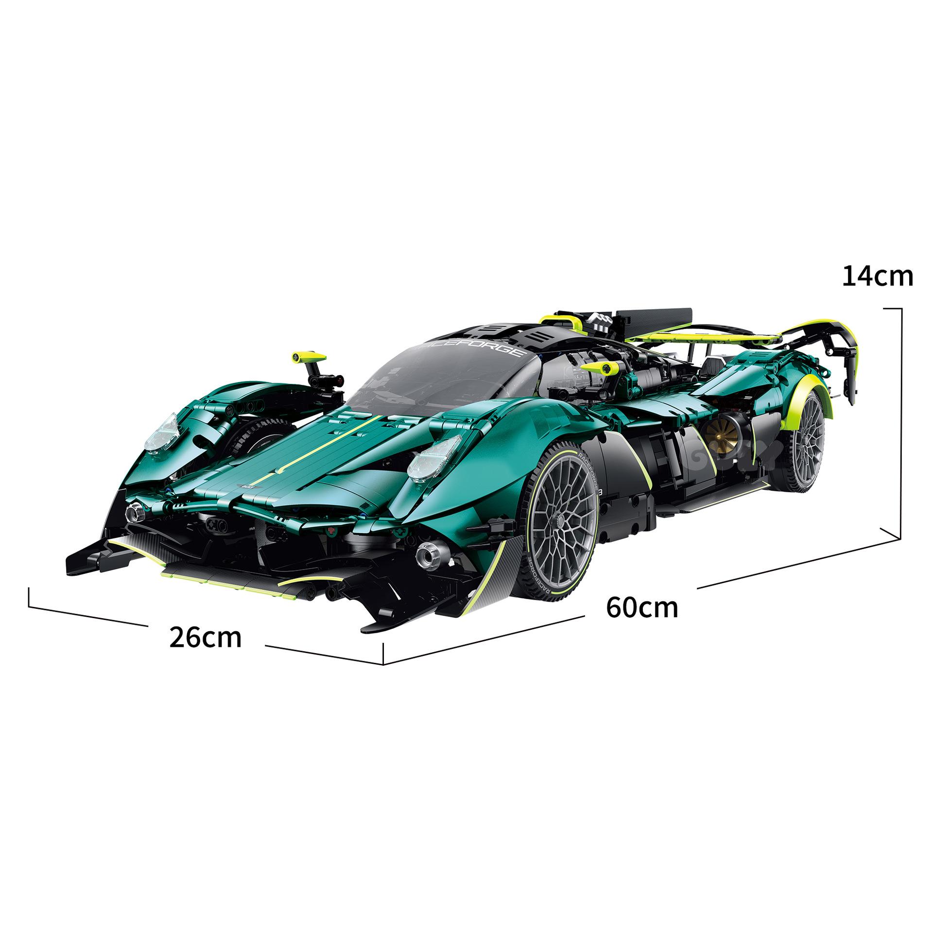 GULY 10658 Creative 1:8 RC Race Car Building Blocks MOC Technology Sports Car Supercar Model DIY Bricks Toy for Boy Adult Gift