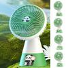 Creative Cartoon Panda Fan Cute Panda Cartoon Handheld Fan Simple Mini Electronic Fan  Camping