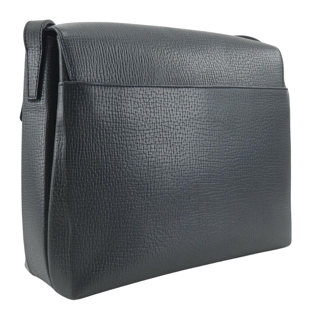 LOEWE One Belt Shoulder Bag gray leather Women Used