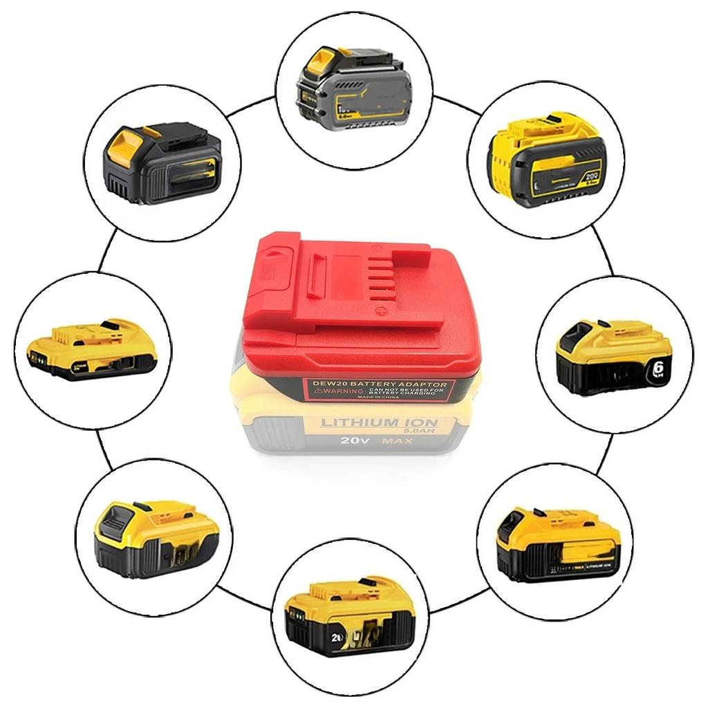For Einhell 18V Power Tool Drill Adapter Compatible With suitable for DEWALT DCB Series 18V 20V Lithium Battery