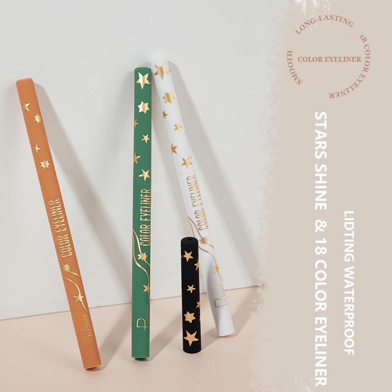 Pudaier Eyeliner Anti Sweat Ανθεκτικό και εύκολο στο περίγραμμα Eyeliner Pen 18 Color Eyeliner