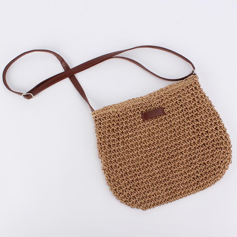

Korean Fashion Crossbody Woven Bag - Beach Trend, Ins Casual, Women s Paper Rope Handbag верблюд