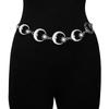 Trendy Metal Smiley Face Sunflower Pendant Waist Chain