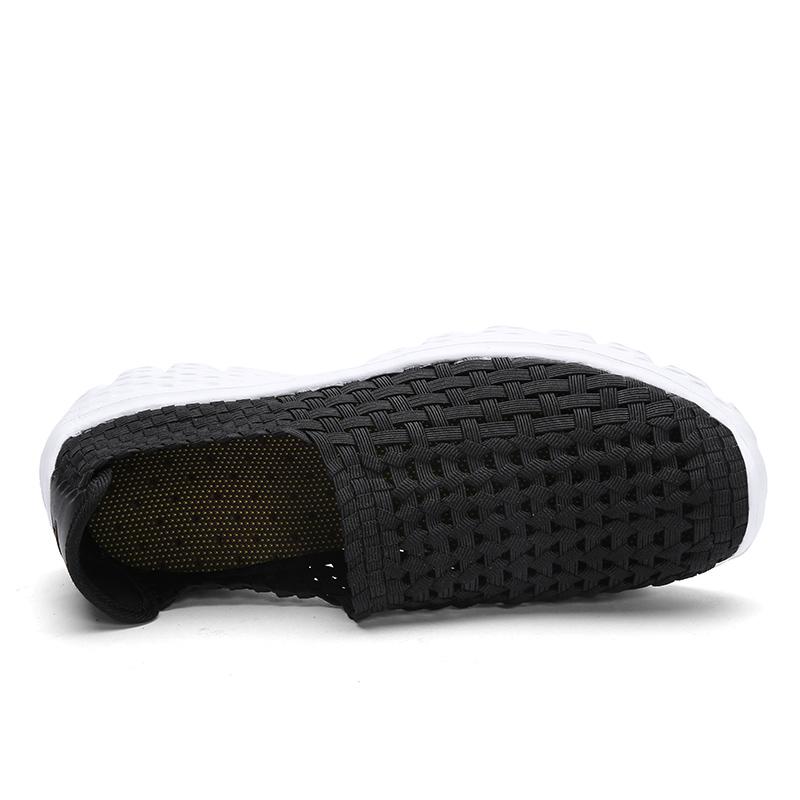 Men's Slip On Hollow Woven Casual Shoes Upstream Shoes