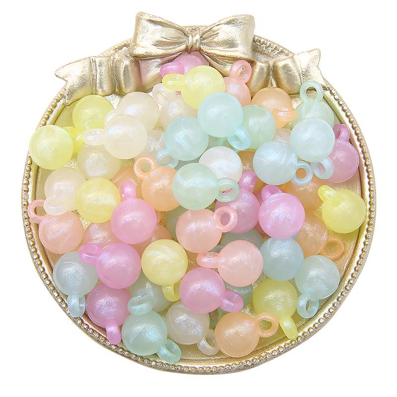 

Набор для браслета из переливающихся акриловых бусин «Принцесса-русалка» - круглые бусины смешанных цветов для DIY проектов ручной работы