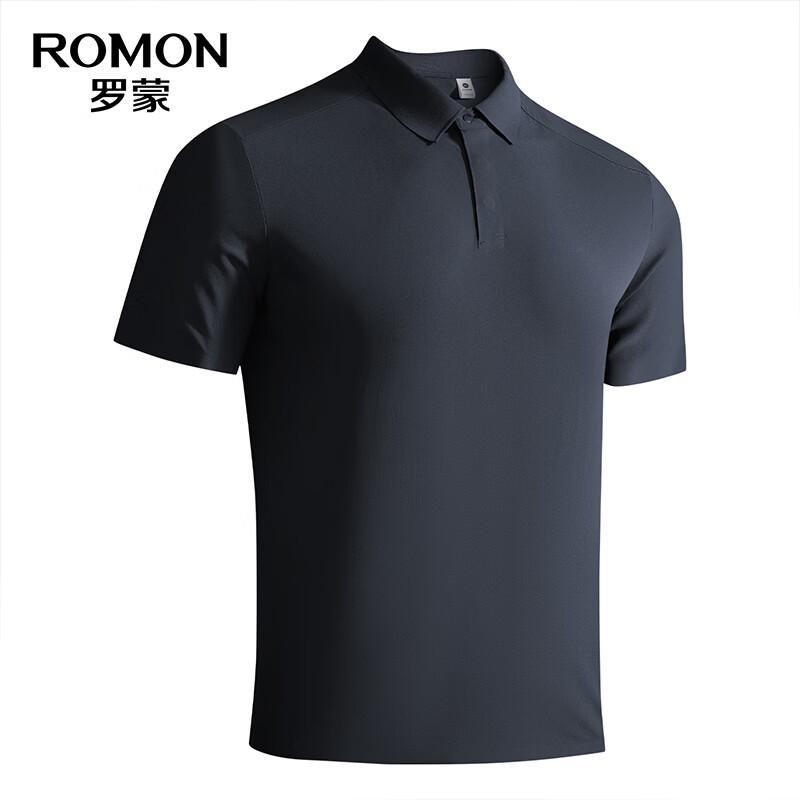 Romon Men s Antibacterial Cool-Feel Short Sleeve Polo Shirt XL