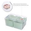 Box Bins Clear with 4 Detachable Refrigerator Storage Lid Large Capacity Rectangle Fridge Vegetables