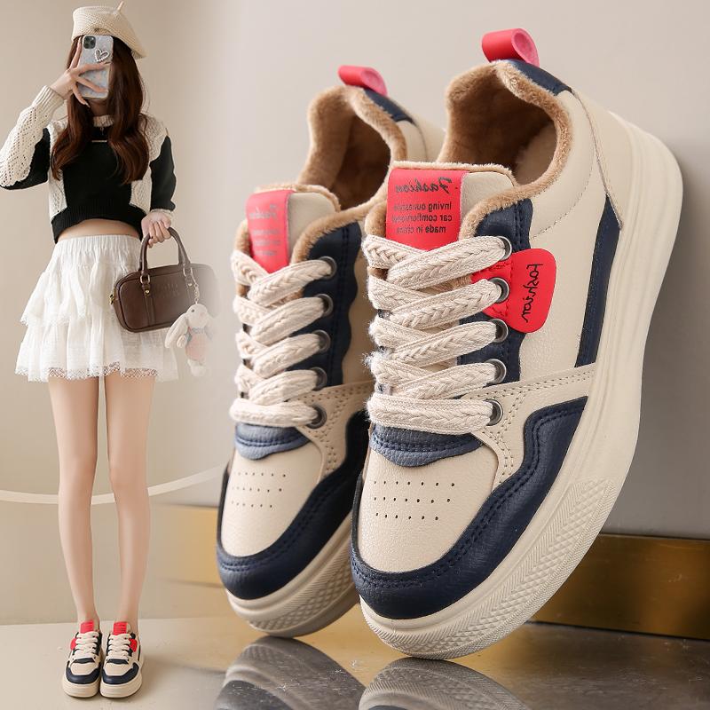 Spring casual board shoes new lightweight sports shoes warm cotton shoes