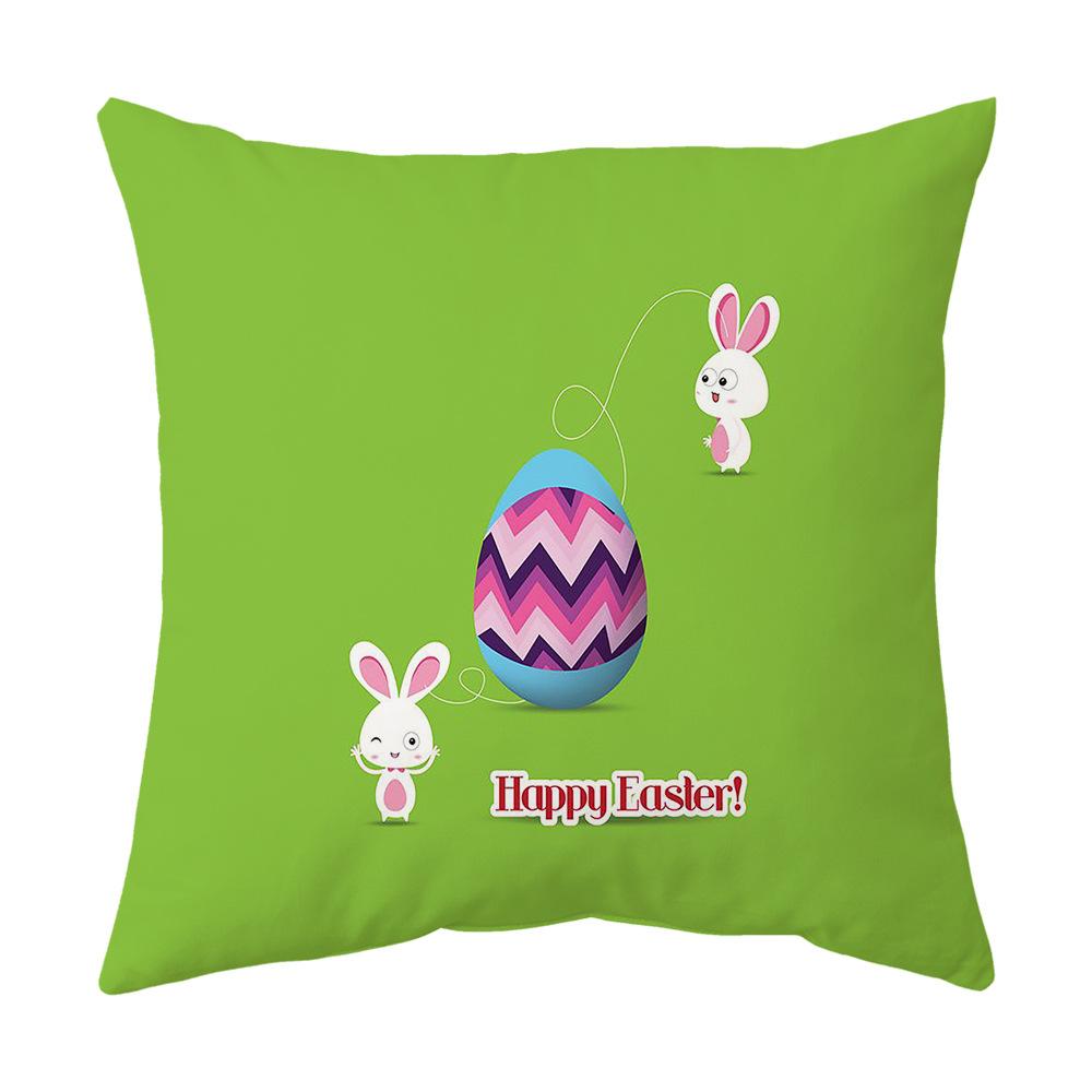 Easter Pillow Cover Cartoon Sofa Cushion Cover Office Waist Cushion Cover