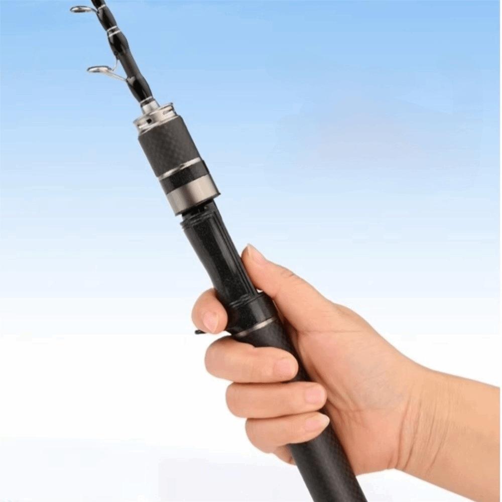Portable Fishing Rod Set Ultra Short Spincast Fishing Reel Telescopic Fishing Rod Travel Fishing