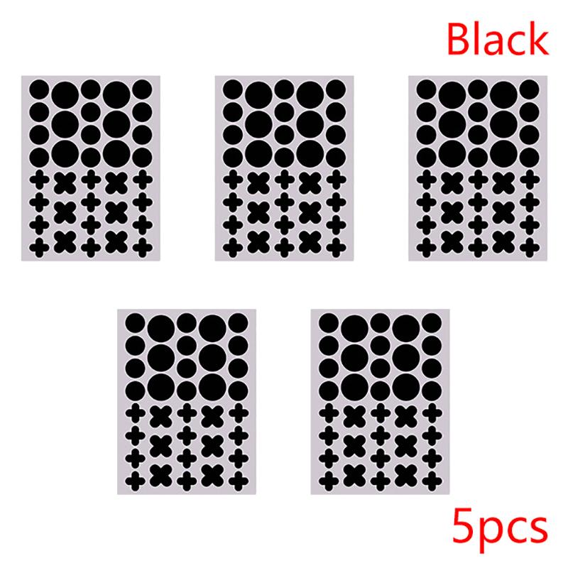 

180Pcs/5Sheets Colorful Round Cross Shaped Pimple Patches Acne Invisible Removal Skin Care Stickers Face Spot Beauty Makeup Tool чорний
