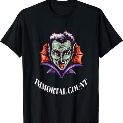 Unsterblicher Graf Lustige Halloween-Dracula-Designs Geschenk-T-Shirt