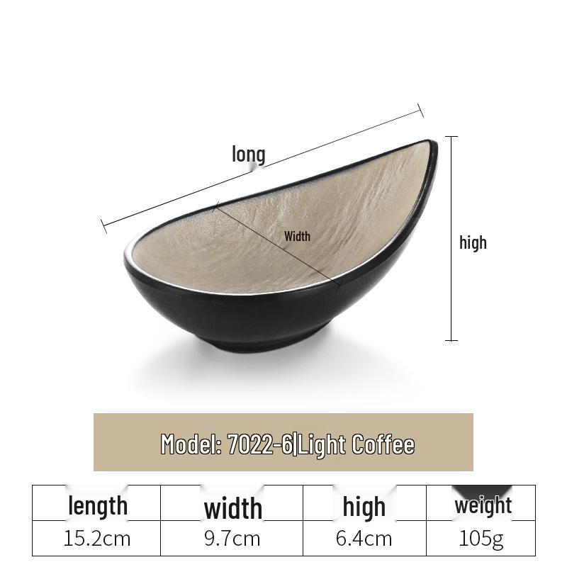 Japanese Melamine Hot Pot Sauce Dish with Two or Three Compartments for Seasoning and Snacks