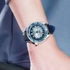Seiko 5 Demon Slayer Collaboration Inosuke Hashibira Stainless Steel Watch Automatic Mechanical Movement Leather Strap Unisex watches blue SRPJ26K1