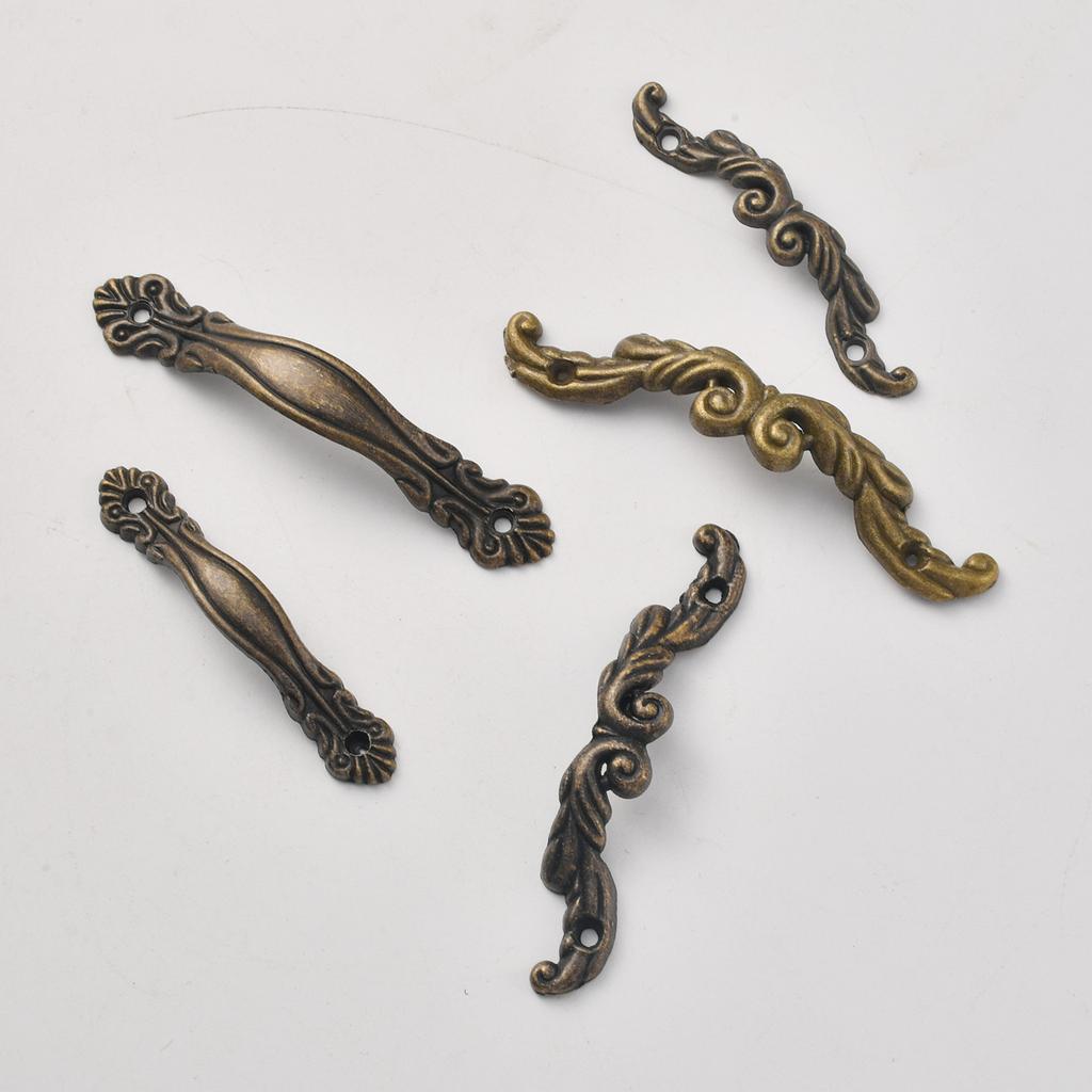 Zinc Alloy Mini Drawer Handles - Antique Jewelry Box Pulls, Decorative Cabinet Hardware for Gift Packaging & DIY Craft