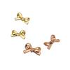Rose Gold Bow Stud Earrings Light Luxury Fashion Trend Temperament Earrings Fresh And Sweet Versatile High-End Earrings
