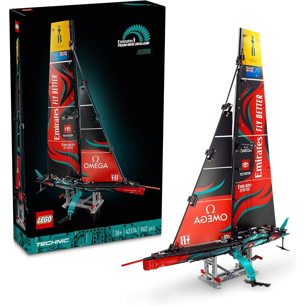 LEGO Technic Emirates Team New Zealand AC75 Yacht Toy Building Blocks for Kids and Adults 42174