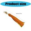 Handmade Tassels Keychain Bag Charm Stylish PU Leather Tassels Keychain Pendant With Metal Rings For Secure Attachment