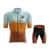 Summer Cycling Jersey Set 2023 Breathable MTB Bike Sportswear Men's Short Sleeve Bicycle Cycling Clothing Quick Dry Outdoor Riding Uniform