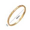Punk Gold Color Bangles For Women Men Trendy Stainless Steel No-Fading Bracelets Bohemian Fashion Jewelry Accessories Gift