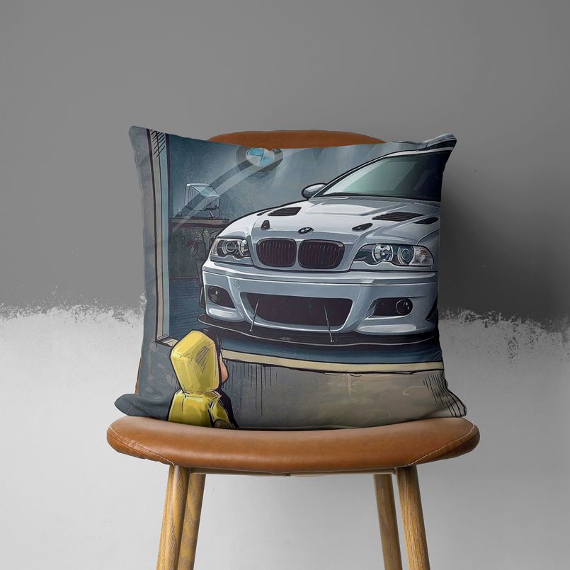 Kids Dream Car Pillowcase Cartoon Gift Cushion Cover Bedroom Home Sofa Car Chair Seat Decor  Polyester Pillow Covers