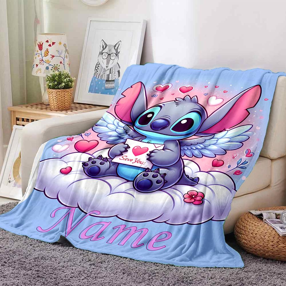 Custom Name Love Sky blanket for Couch & Bed, Plush Cozy Fuzzy Blanket Super Soft & Warm Blankets for Fall and Winter. 0908332