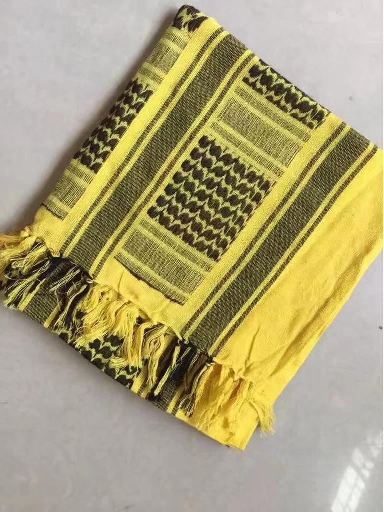 All-Cotton Camouflage Jacquard Arab Headscarf and Shawl