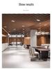 LED Aluminum Square Tube Light - Commercial Spotlight with Super Bright COB Grille Baffle, Single & Double Head Options